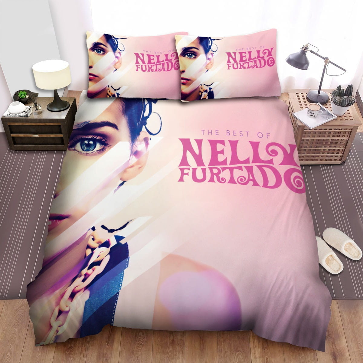 Nelly Furtado Bedding Sets, Flatsheet Gift For Christmas, Thanksgiving, Halloween