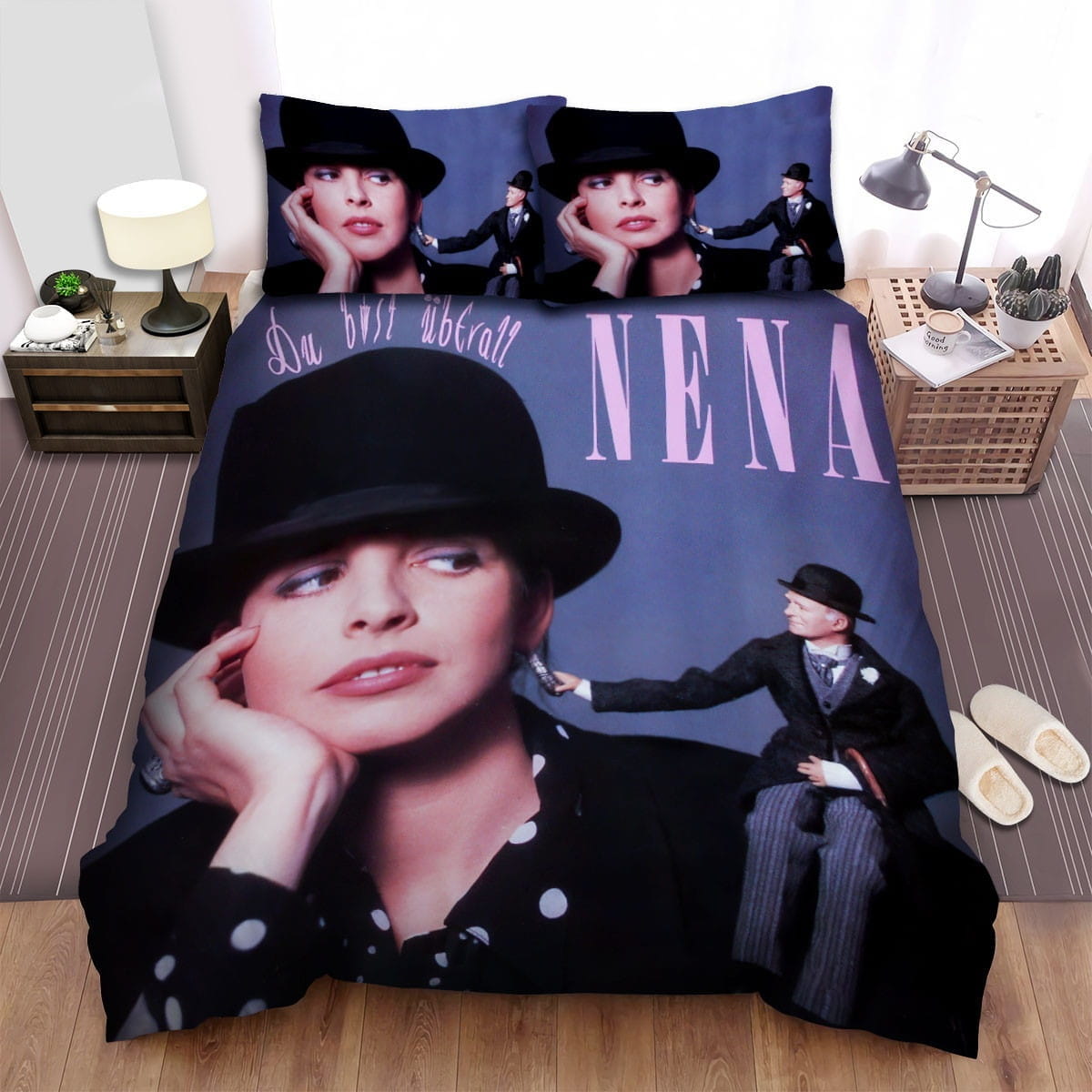 Nena Du Bist Uberall Decorative Bedding Sets with Duvet Cover, Flatsheet, Pillowcases