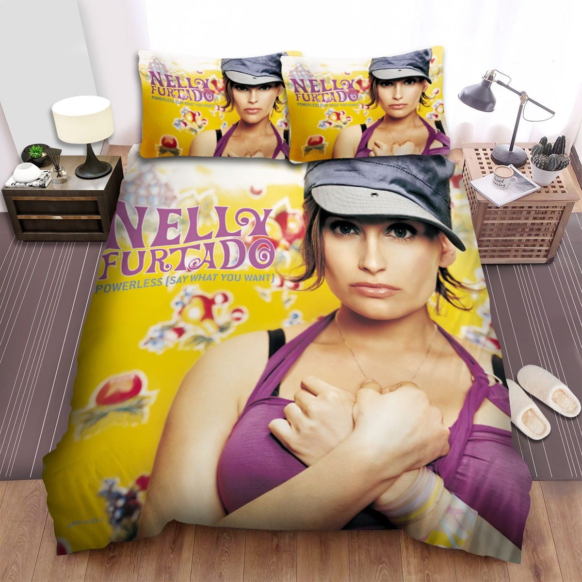 Nelly Furtado Powerless Bedding Sets Duvet Cover, Flatsheet, Pillowcase For Your Lover