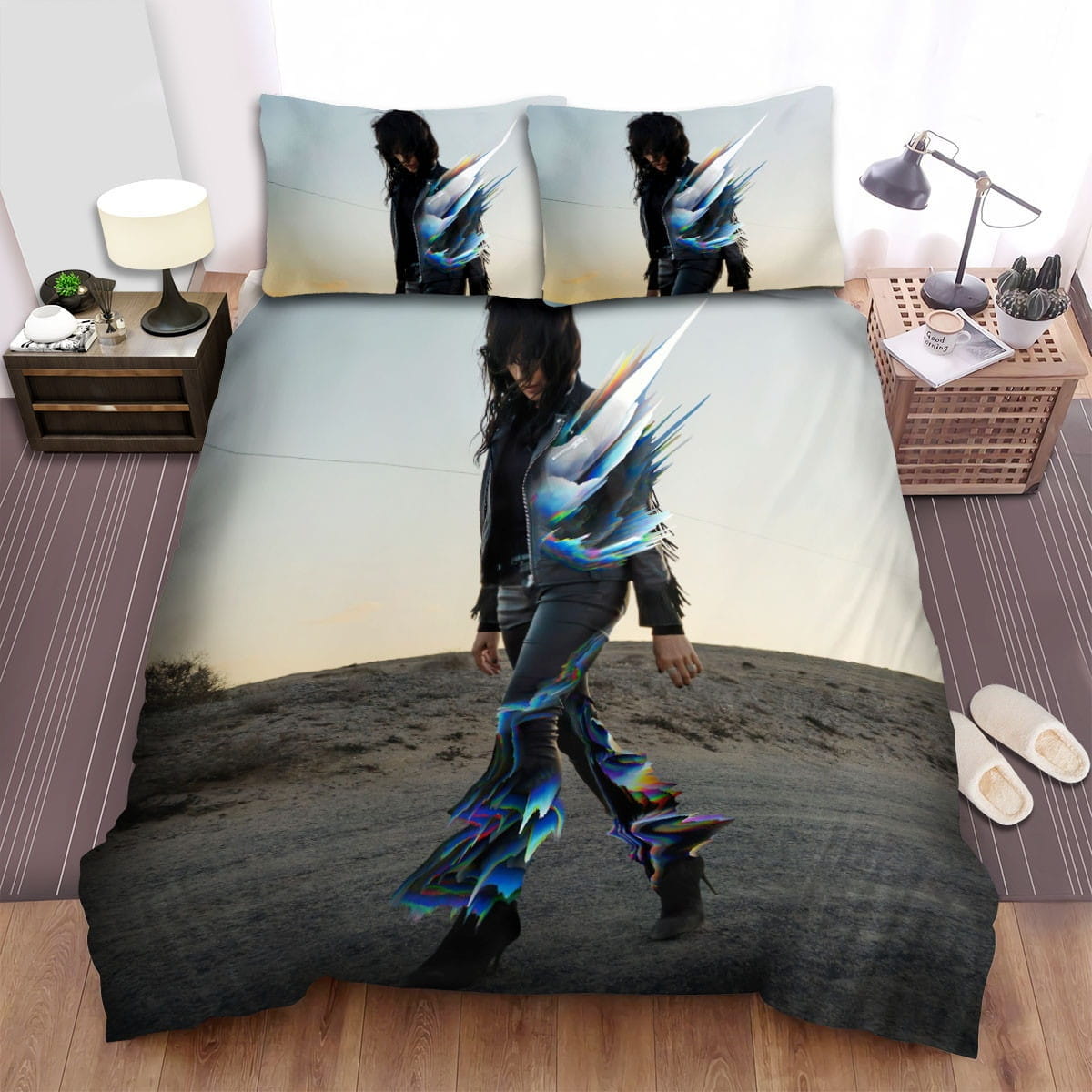 Nena Licht Album Cover Decorative Bedding Sets with Duvet Cover, Flatsheet, Pillowcases