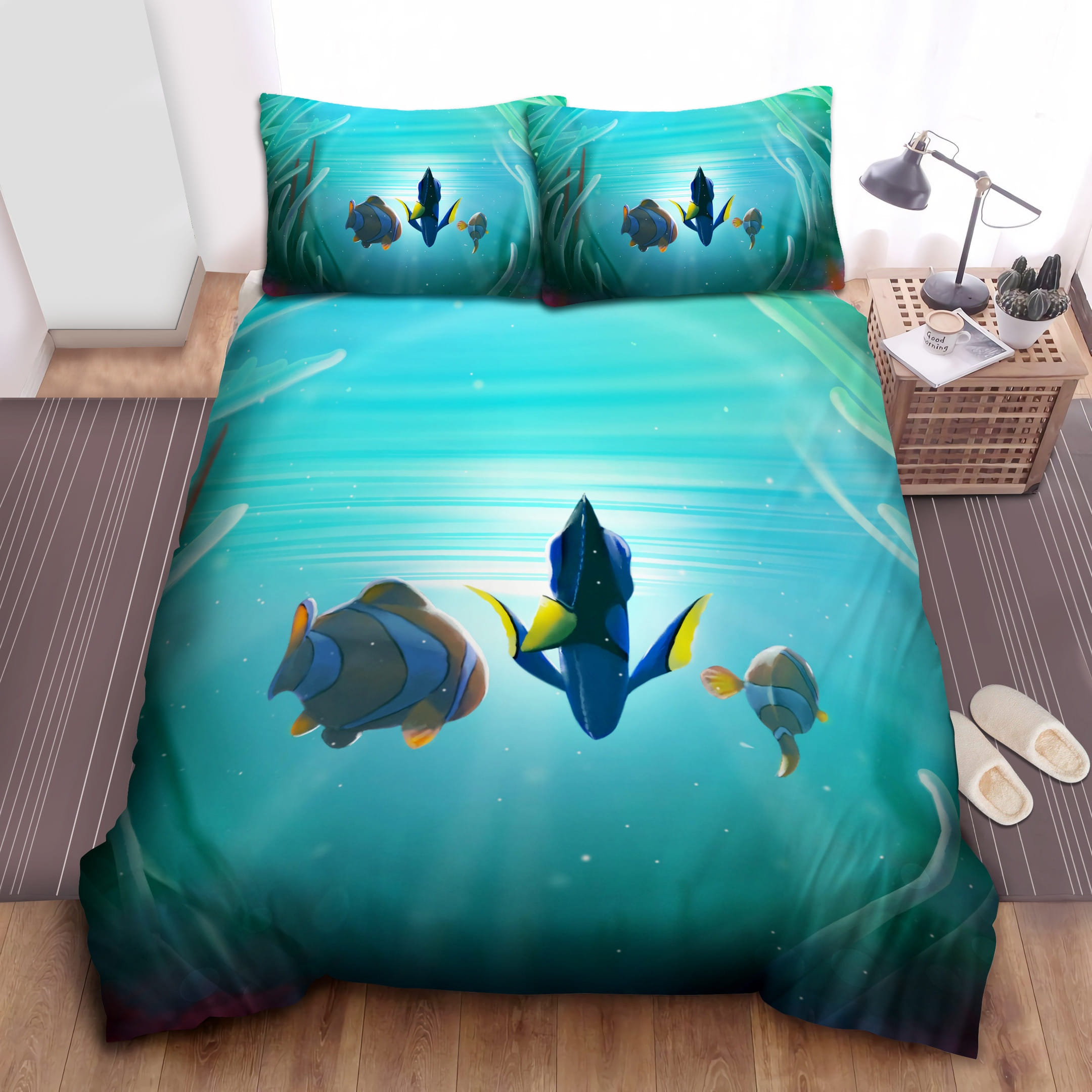 Nemo Marlin And Dory Bedding Sets, Flatsheet Gift For Wife, Husband, Besties