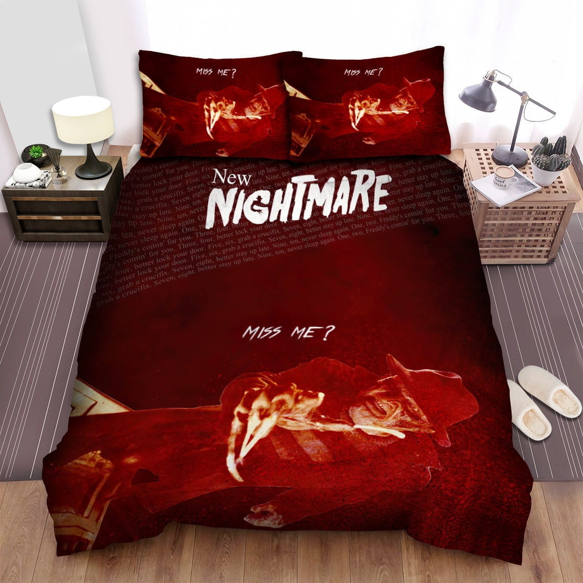 New Nightmare Hold On Bedding Set, Gift For Christmas, Birthday, Thanksgiving