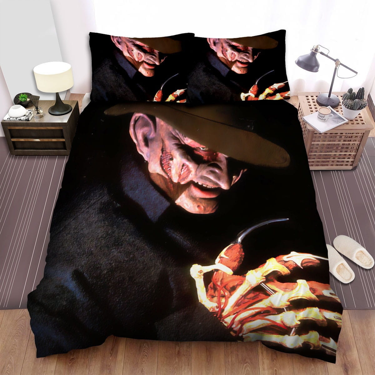 New Nightmare Tilt Angle Bedding Set, Gift For Christmas, Birthday, Thanksgiving