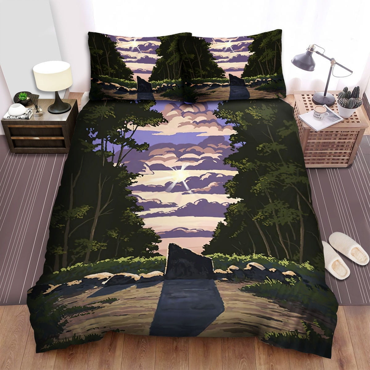 New Hampshire Stonehenge Bedding Sets Duvet Cover, Flatsheet, Pillowcases Perfect Gift For Fans