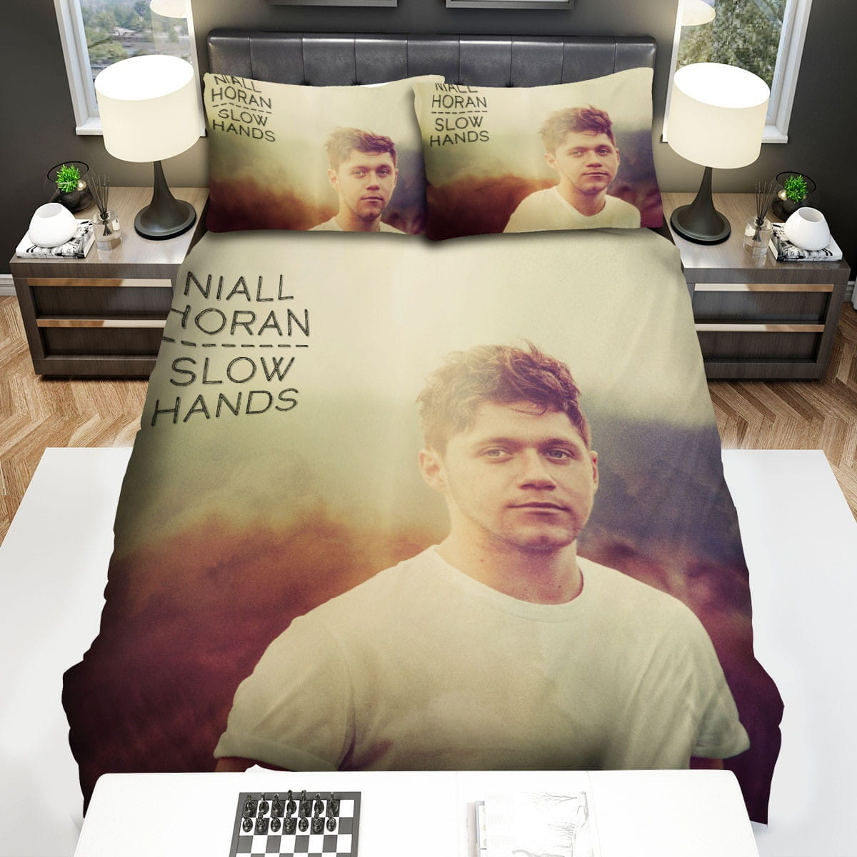 Niall Horan Slow Hands Bedding Sets, Flatsheet Gift For Christmas, Thanksgiving, Halloween