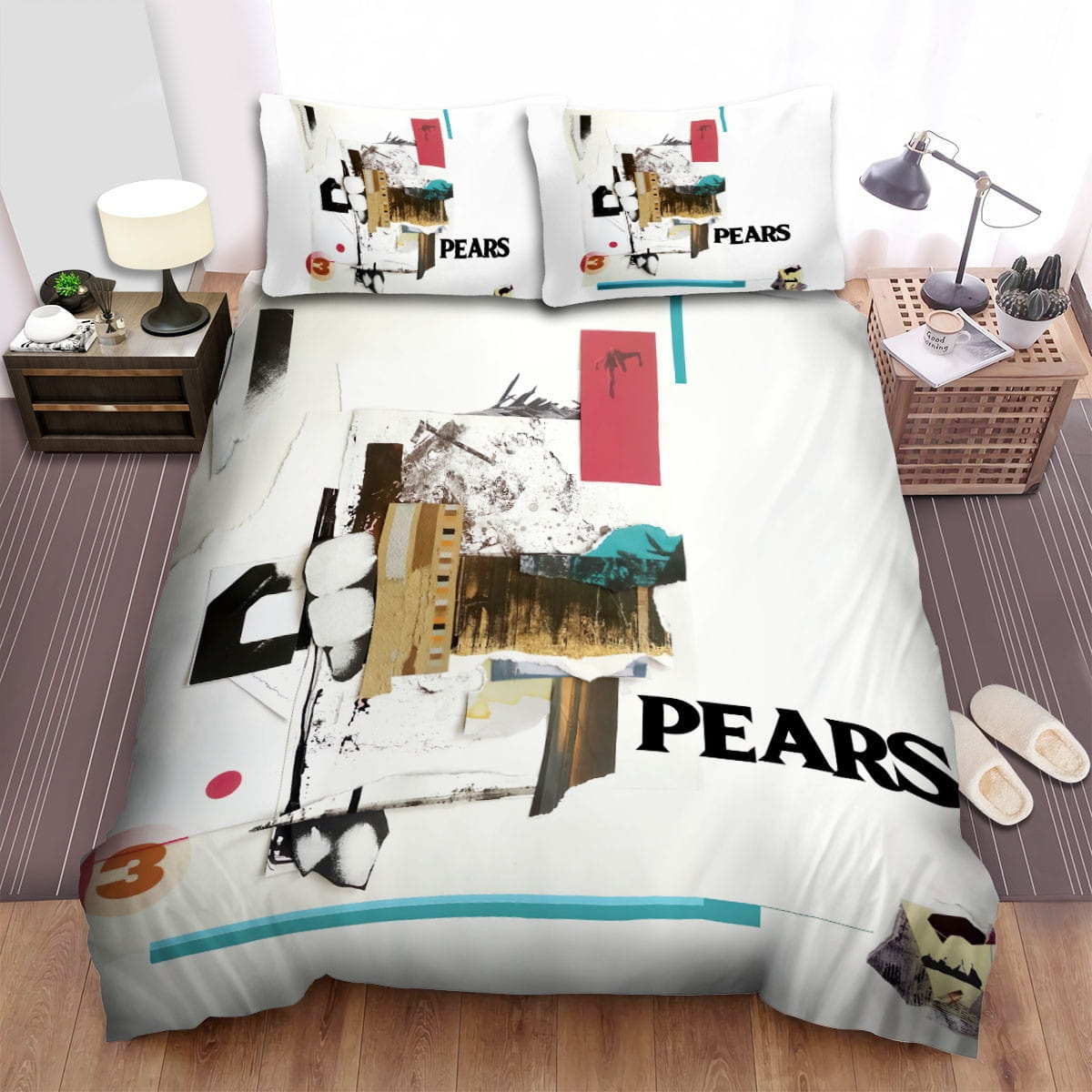 Newsong Pears Bedding Sets, Flatsheet Gift For Wife, Husband, Besties