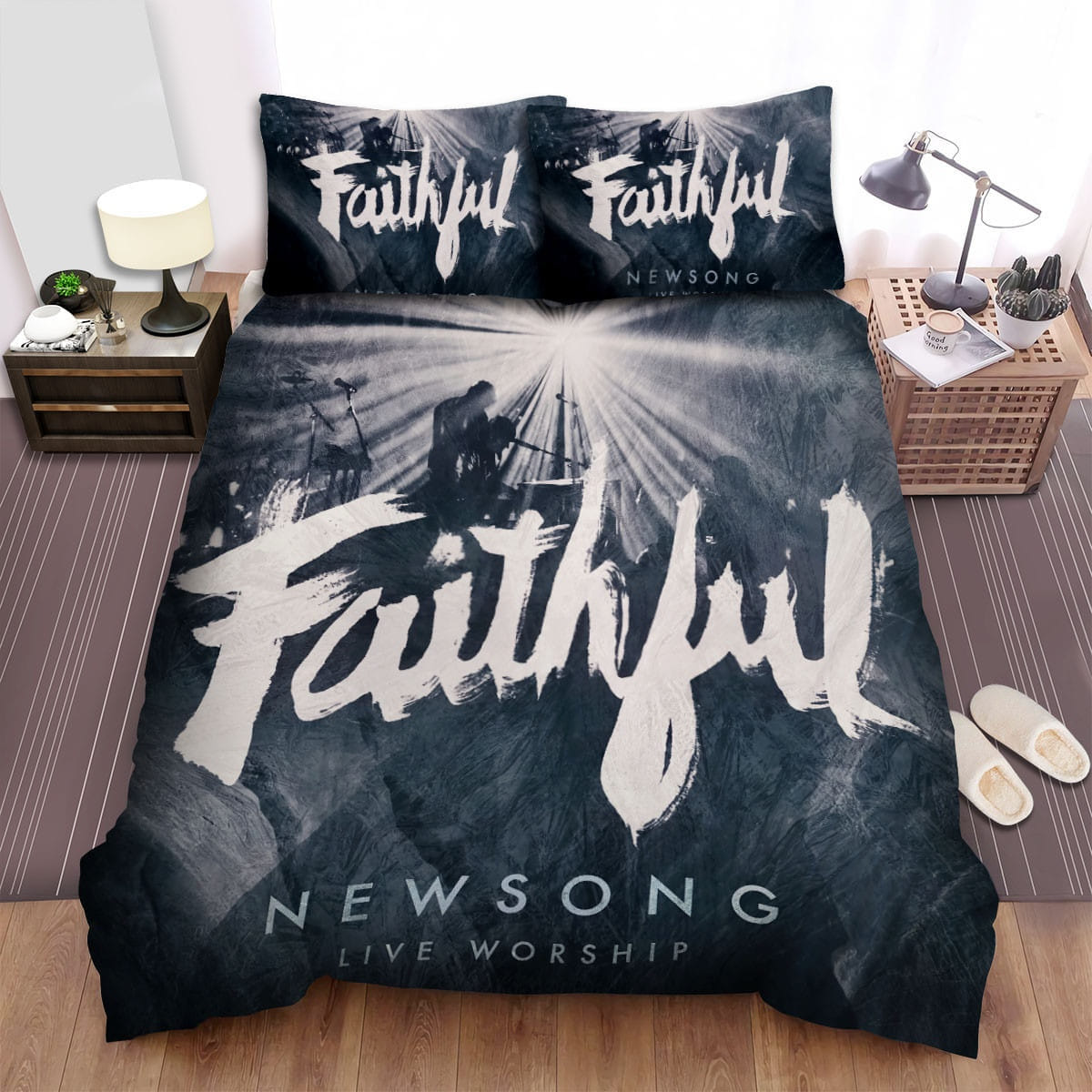 Newsong Faithful Bedding Sets, Flatsheet Gift For Christmas, Thanksgiving, Halloween