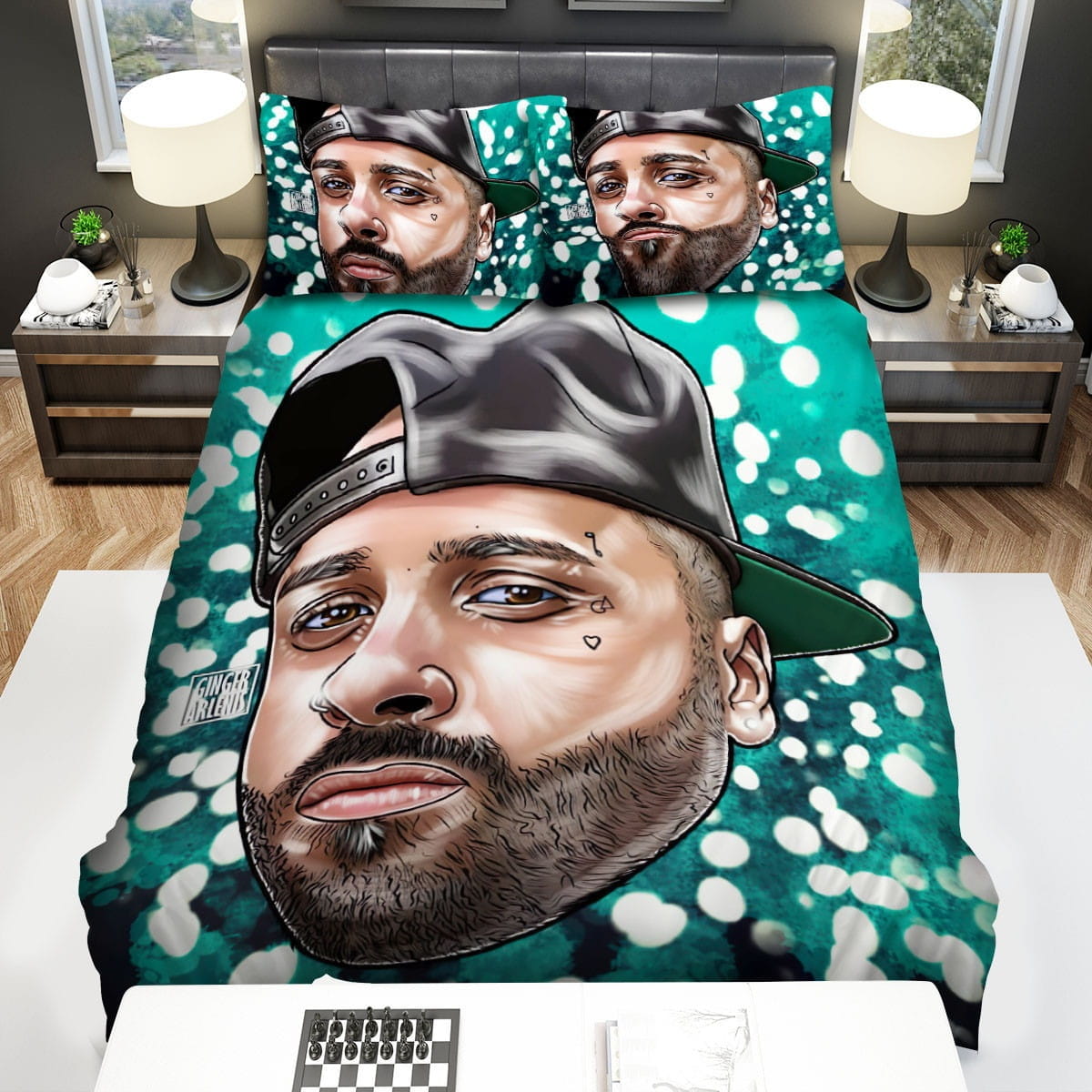 Nicky Jam Bedding Sets Duvet Cover, Flatsheet, Pillowcases Perfect Gift For Fans