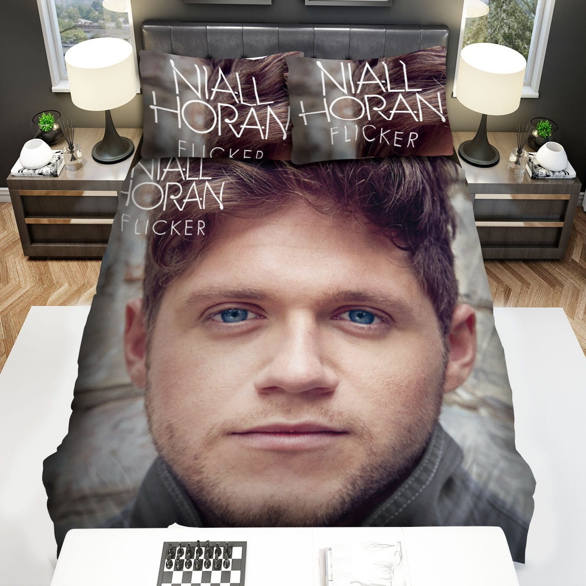 Niall Horan Flicker Bedding Sets Duvet Cover, Flatsheet, Pillowcases For Every Bedroom