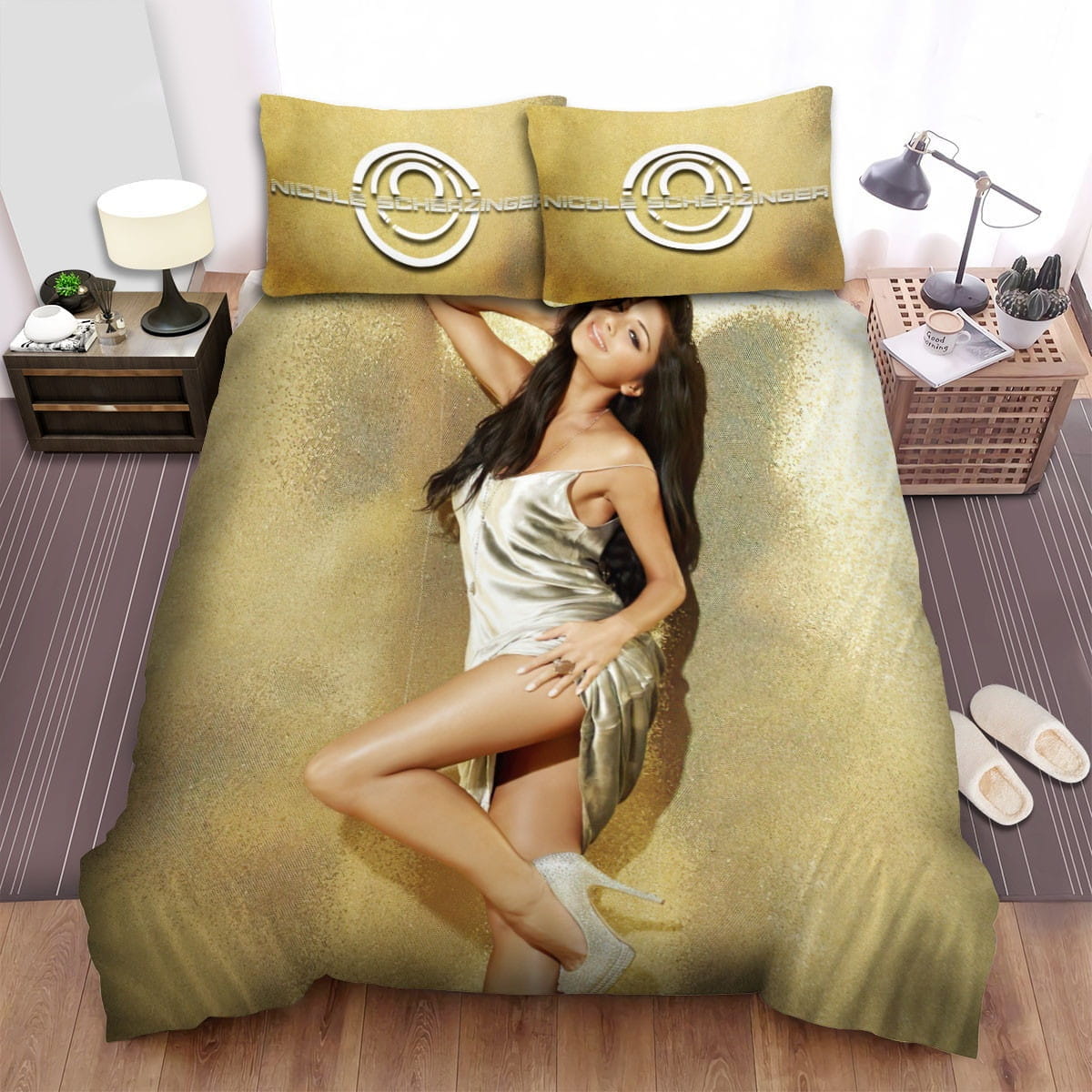Nicole Scherzinger Sexy Bedding Set, Gift For Christmas, Birthday, Thanksgiving