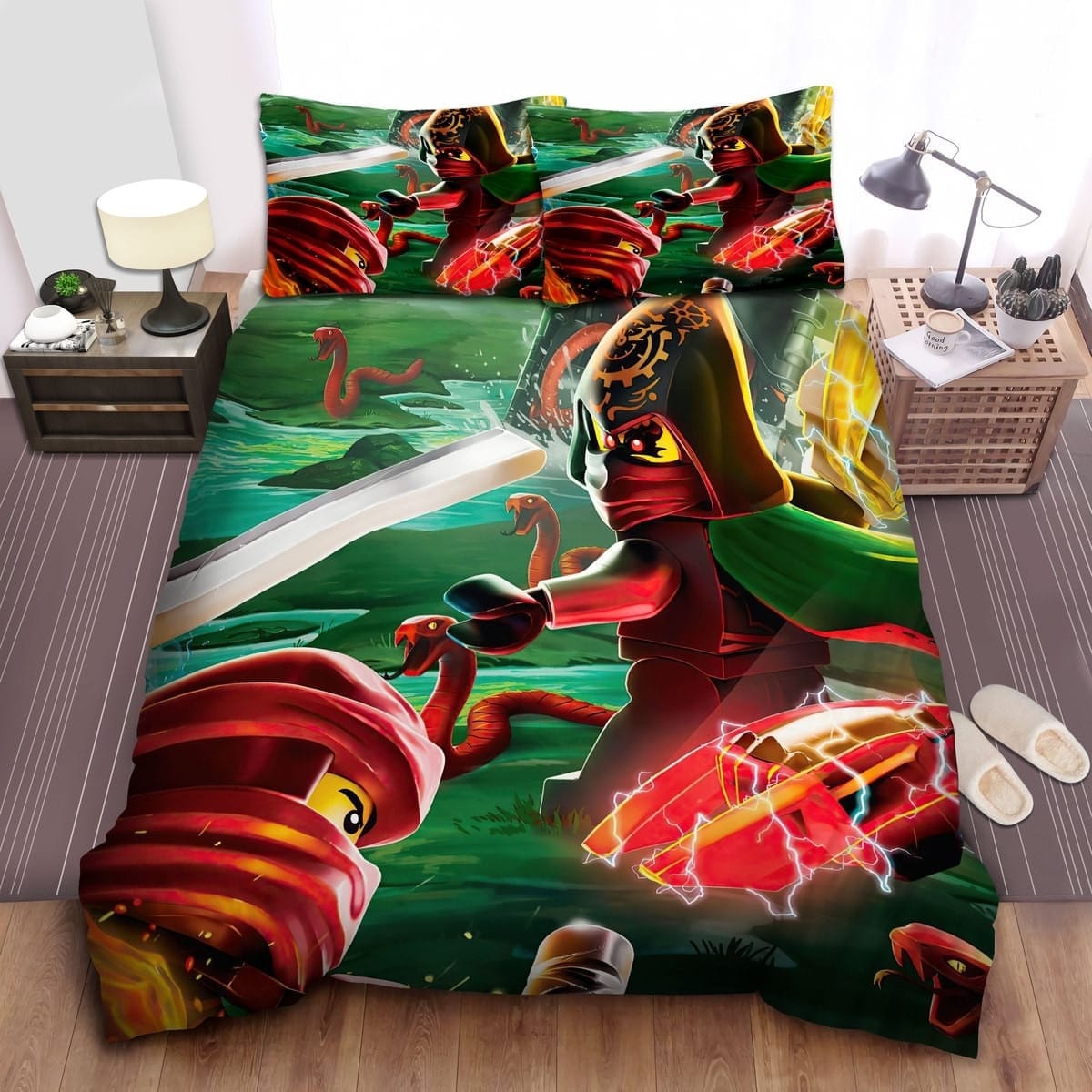 Ninjago Hands Of Time Bedding Sets, Flatsheet Gift For Christmas, Thanksgiving, Halloween
