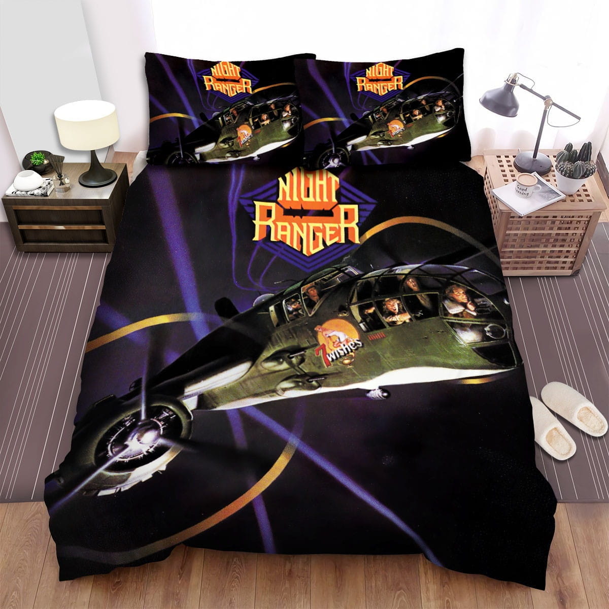 Night Ranger 7 Wishes Decorative Bedding Sets with Duvet Cover, Flatsheet, Pillowcases