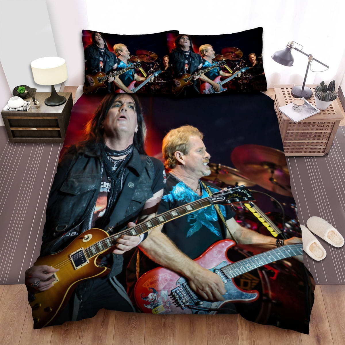 Night Ranger Gutarist Bedding Sets Duvet Cover, Flatsheet, Pillowcases For Every Bedroom