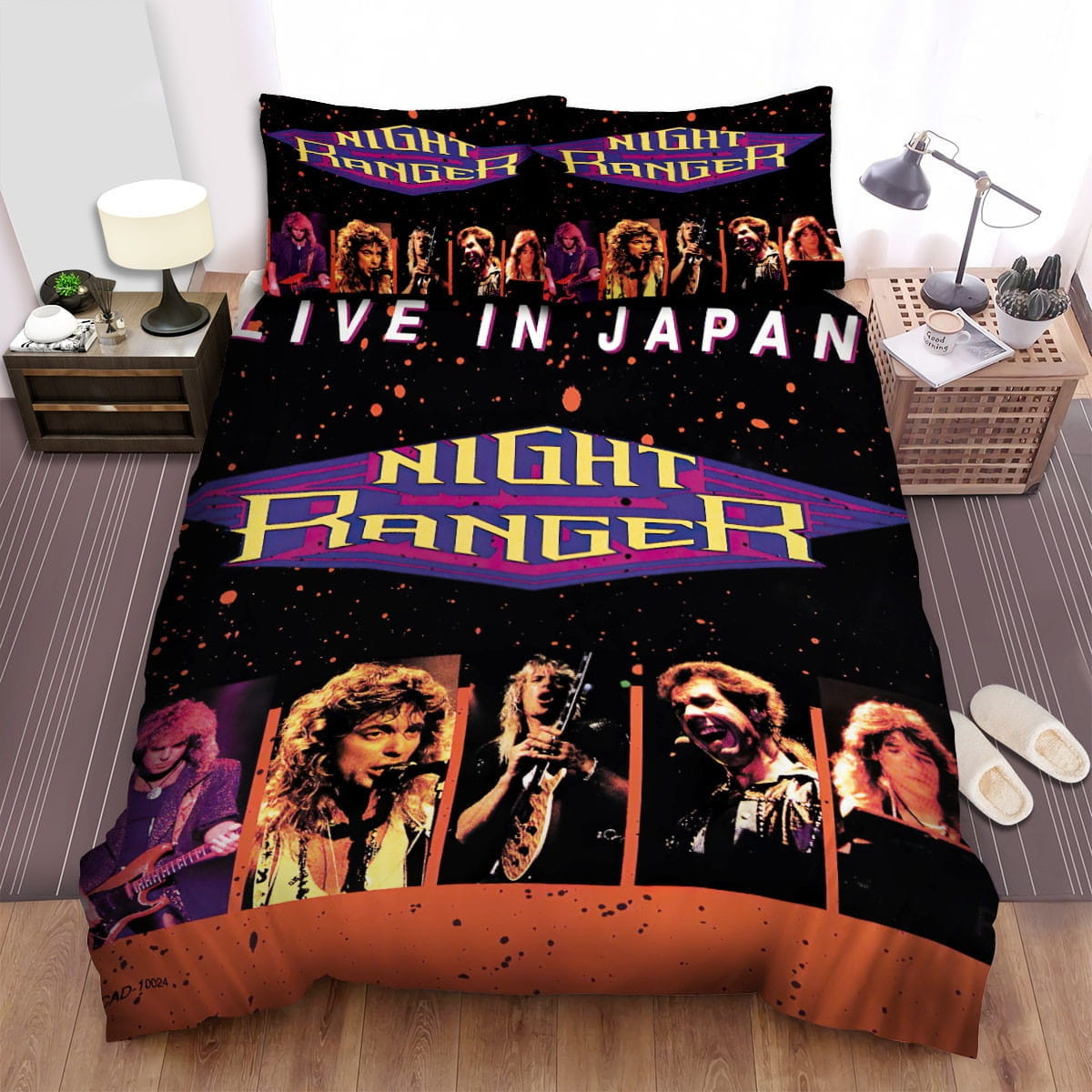 Night Ranger Live In Japan Bedding Sets Duvet Cover, Flatsheet, Pillowcases Perfect Gift For Fans