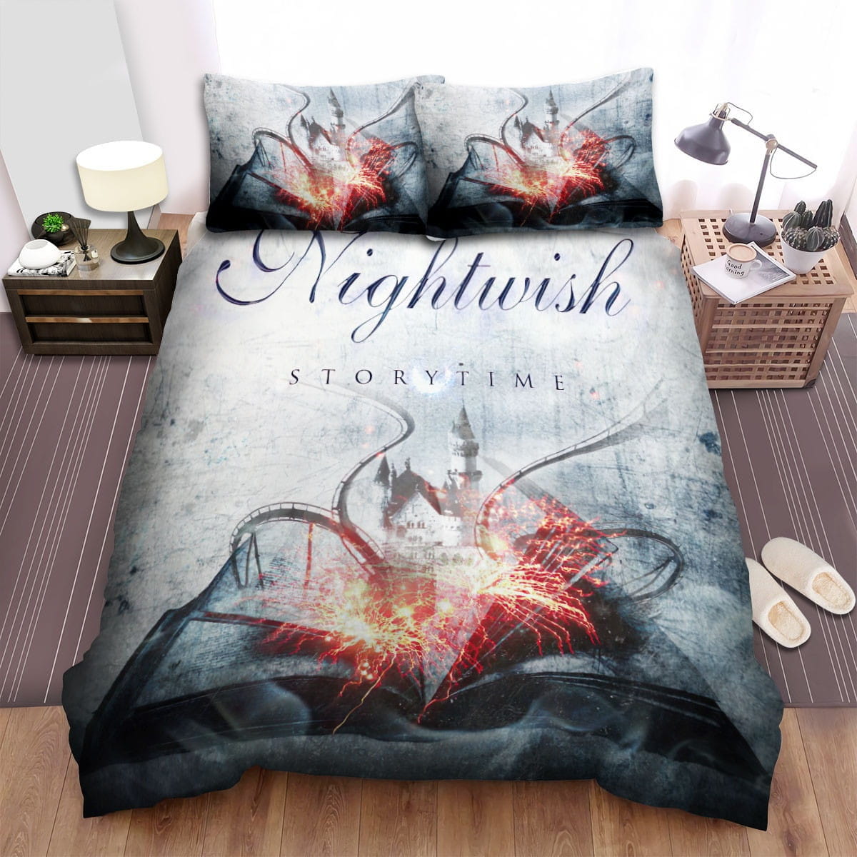 Nightwish Band Novel Decorative Bedding Sets with Duvet Cover, Flatsheet, Pillowcases