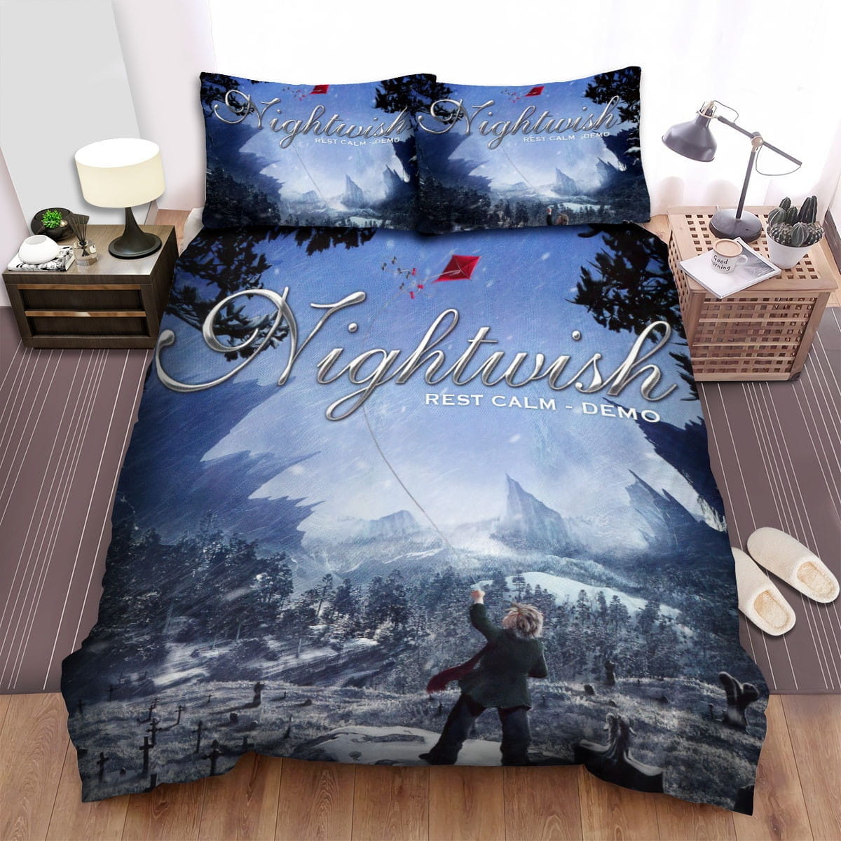 Nightwish Band Rest Calm Decorative Bedding Sets with Duvet Cover, Flatsheet, Pillowcases