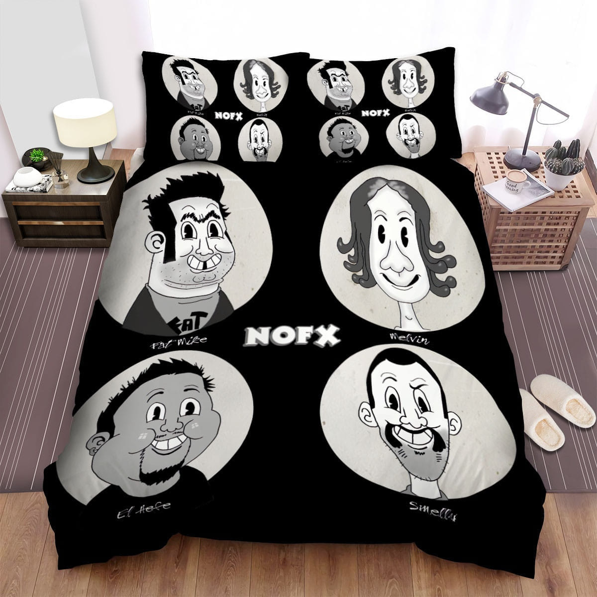 Nofx Members Art Bedding Sets Duvet Cover, Flatsheet, Pillowcase For Your Lover