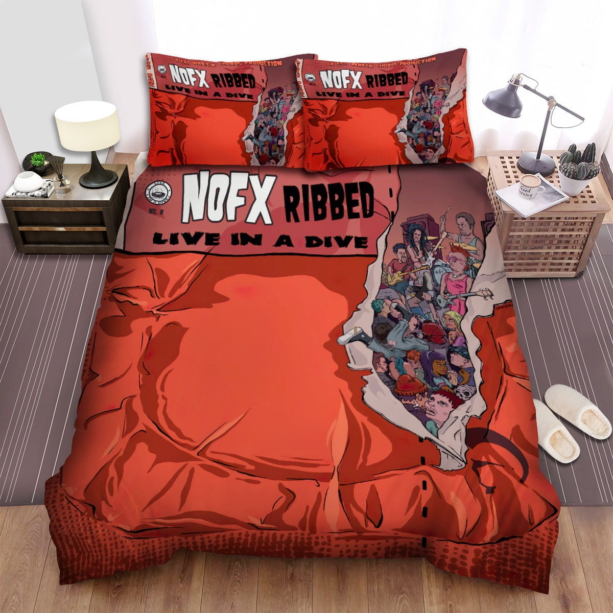 Nofx Live In A Dive Bedding Set, Gift For Christmas, Birthday, Thanksgiving