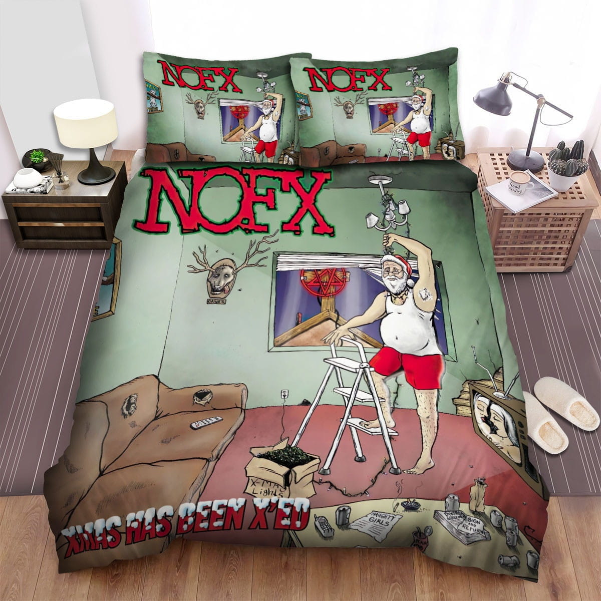 Nofx Art 18 Decorative Bedding Sets with Duvet Cover, Flatsheet, Pillowcases