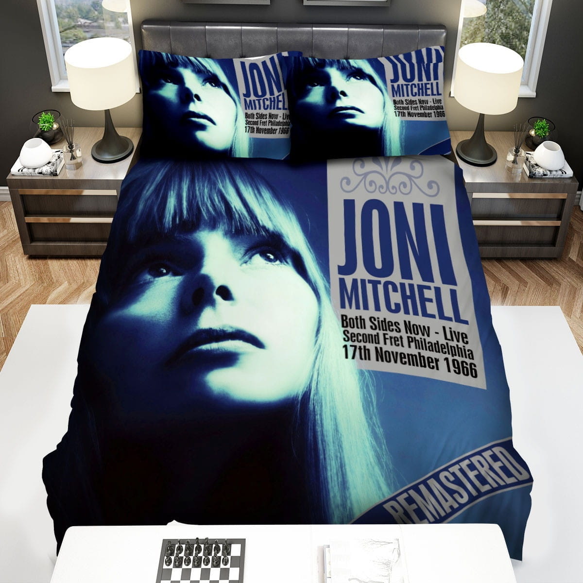 Nov 1996 Joni Mitchell Decorative Bedding Sets with Duvet Cover, Flatsheet, Pillowcases