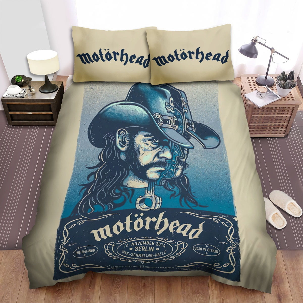 Nov 2014 Motorhead Bedding Sets, Flatsheet Gift For Wife, Husband, Besties