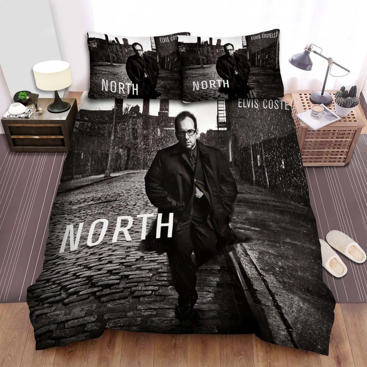 North Elvis Costello Bedding Sets Duvet Cover, Flatsheet, Pillowcase For Your Lover