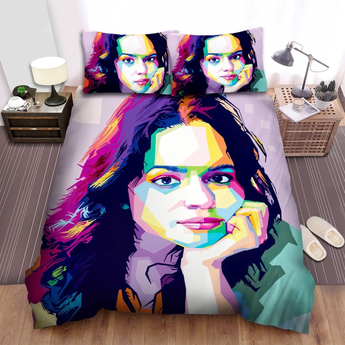 Norah Jones Color Art Bedding Sets Duvet Cover, Flatsheet, Pillowcase For Your Lover