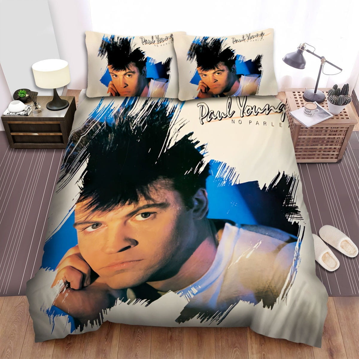 No Parlez Paul Young Bedding Sets Duvet Cover, Flatsheet, Pillowcases Perfect Gift For Fans