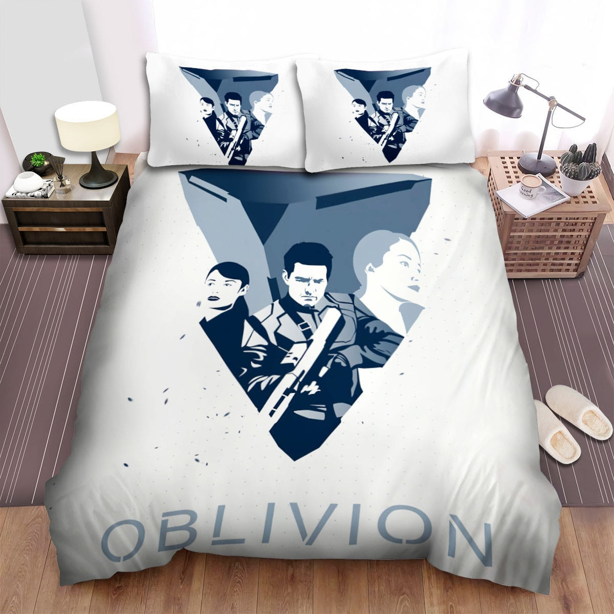 Oblivion (I) Movie Art 2 Bedding Sets Duvet Cover, Flatsheet, Pillowcase For Your Lover