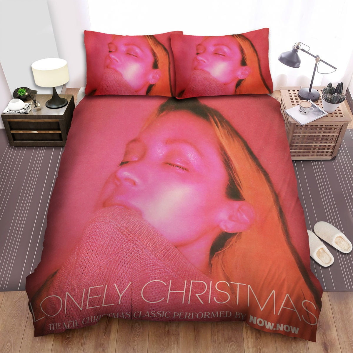 Now Now Red Light Bedding Sets Duvet Cover, Flatsheet, Pillowcases Perfect Gift For Fans