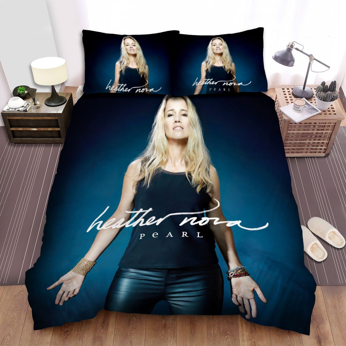 Nova Band White Hair Decorative Bedding Sets with Duvet Cover, Flatsheet, Pillowcases