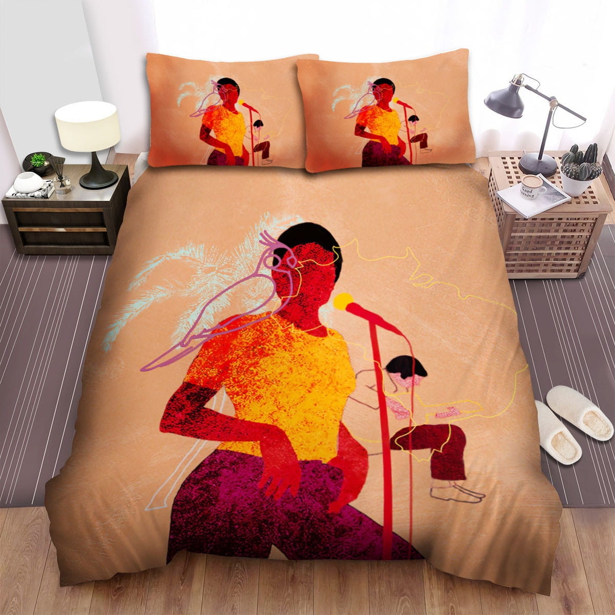 Nova Band Red Skin Bedding Sets Duvet Cover, Flatsheet, Pillowcases For Every Bedroom