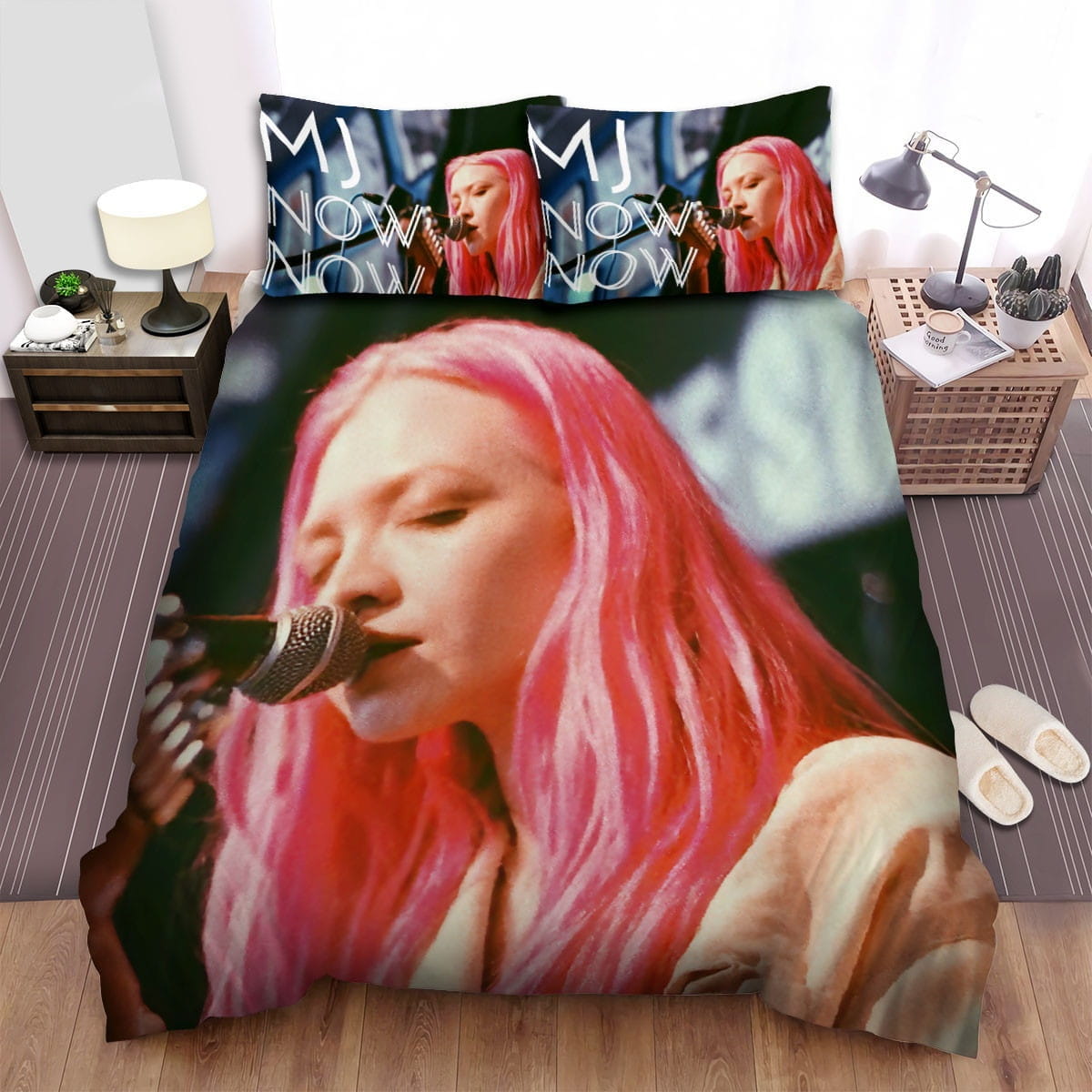 Now Now Sing Bedding Sets, Flatsheet Gift For Christmas, Thanksgiving, Halloween