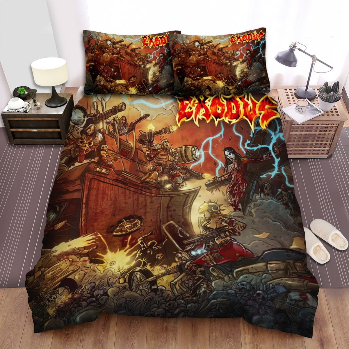 Nuclear Blast Exodus Bedding Sets Duvet Cover, Flatsheet, Pillowcases For Every Bedroom