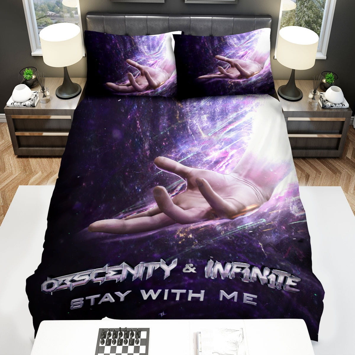 Obscenity Stay With Me Bedding Sets Duvet Cover, Flatsheet, Pillowcases Perfect Gift For Fans