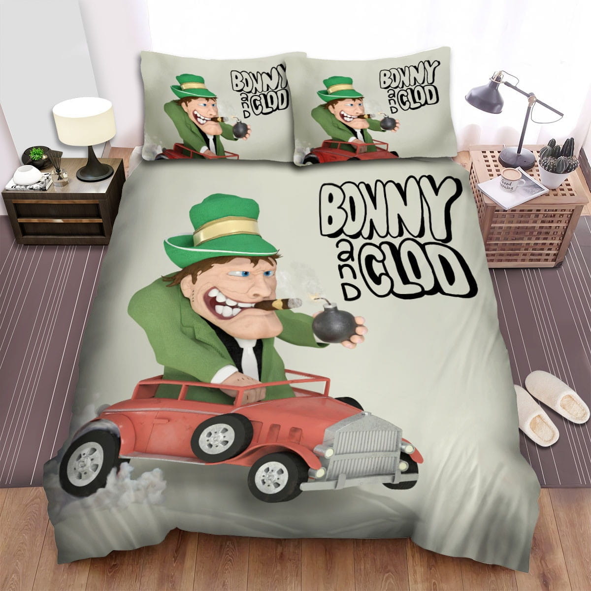 Oddbods Bonny Portrait Bedding Sets, Flatsheet Gift For Christmas, Thanksgiving, Halloween