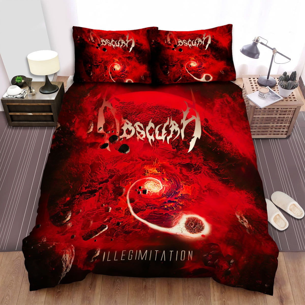 Obscura Illegimitation Bedding Set, Gift For Christmas, Birthday, Thanksgiving