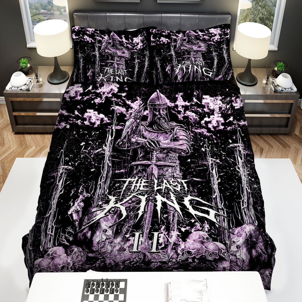 Obscenity The Last King Bedding Sets, Flatsheet Gift For Christmas, Thanksgiving, Halloween