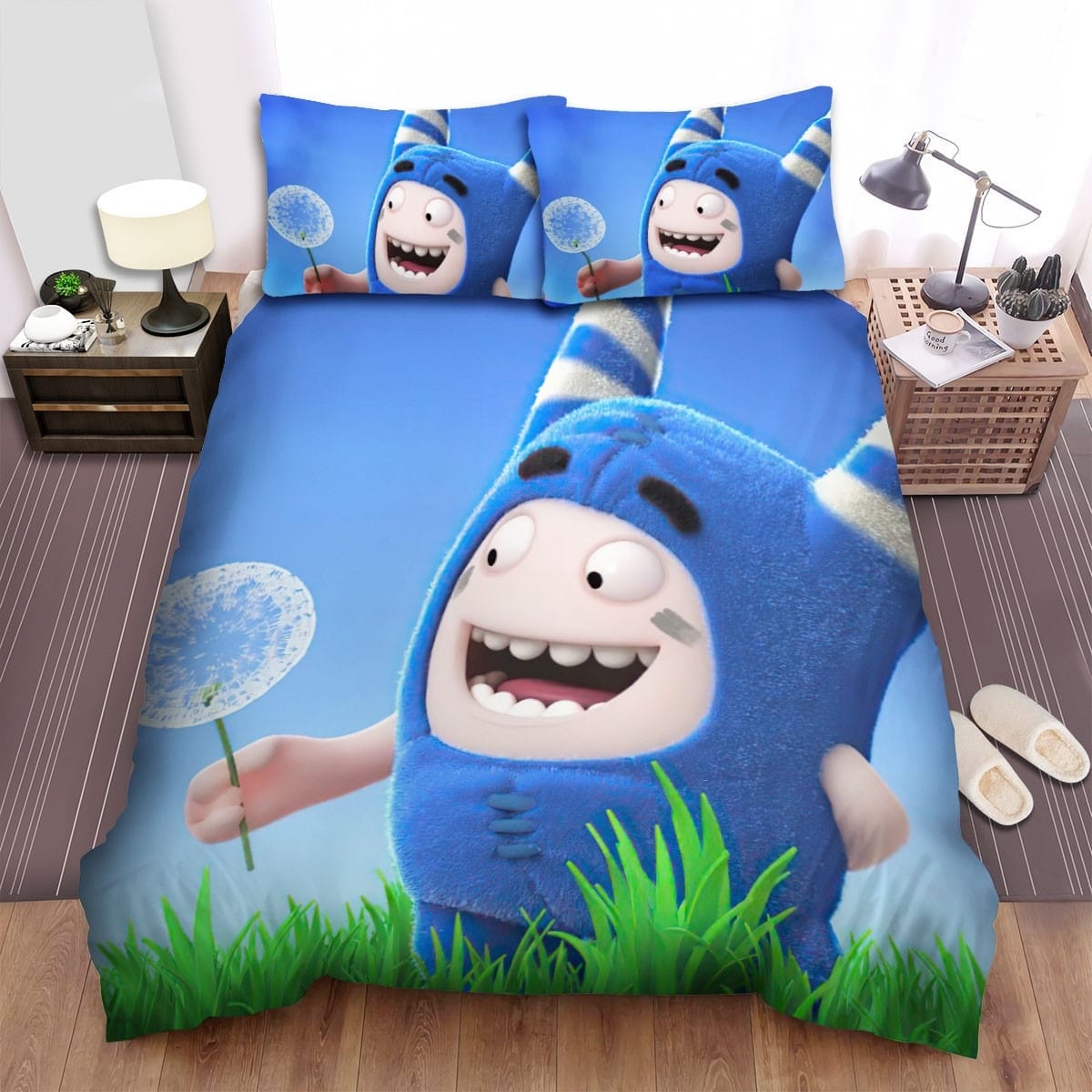 Oddbods Newt And Pogo Bedding Sets Duvet Cover, Flatsheet, Pillowcases Perfect Gift For Fans