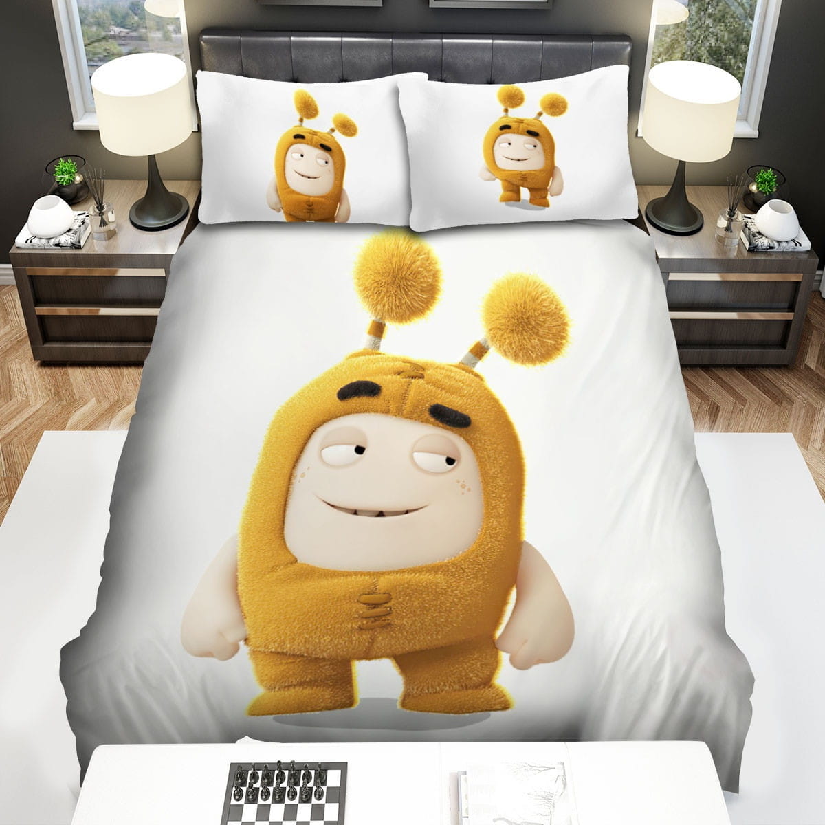 Oddbods Slick Solo Image Decorative Bedding Sets with Duvet Cover, Flatsheet, Pillowcases