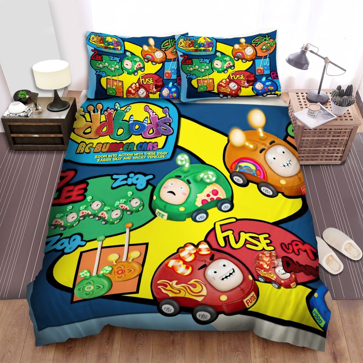 Oddbods The Main Poster Decorative Bedding Sets with Duvet Cover, Flatsheet, Pillowcases
