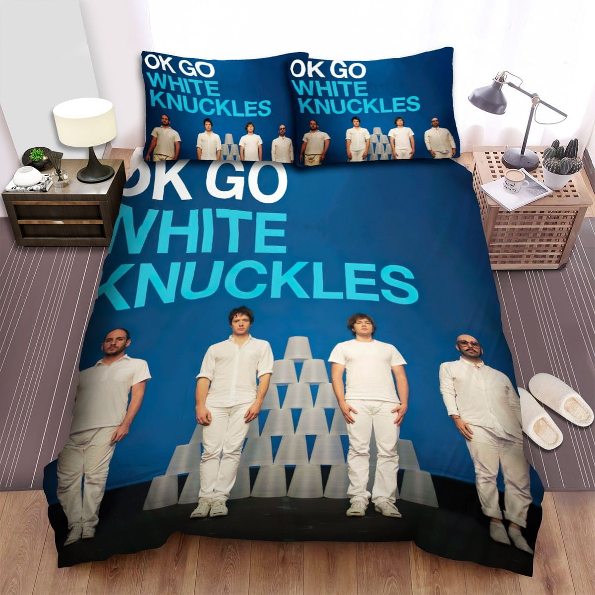 Ok Go White Knuckles Bedding Set, Gift For Christmas, Birthday, Thanksgiving
