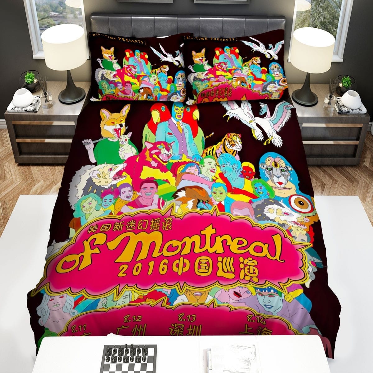 Of Montreal Poster Bedding Sets, Flatsheet Gift For Wife, Husband, Besties