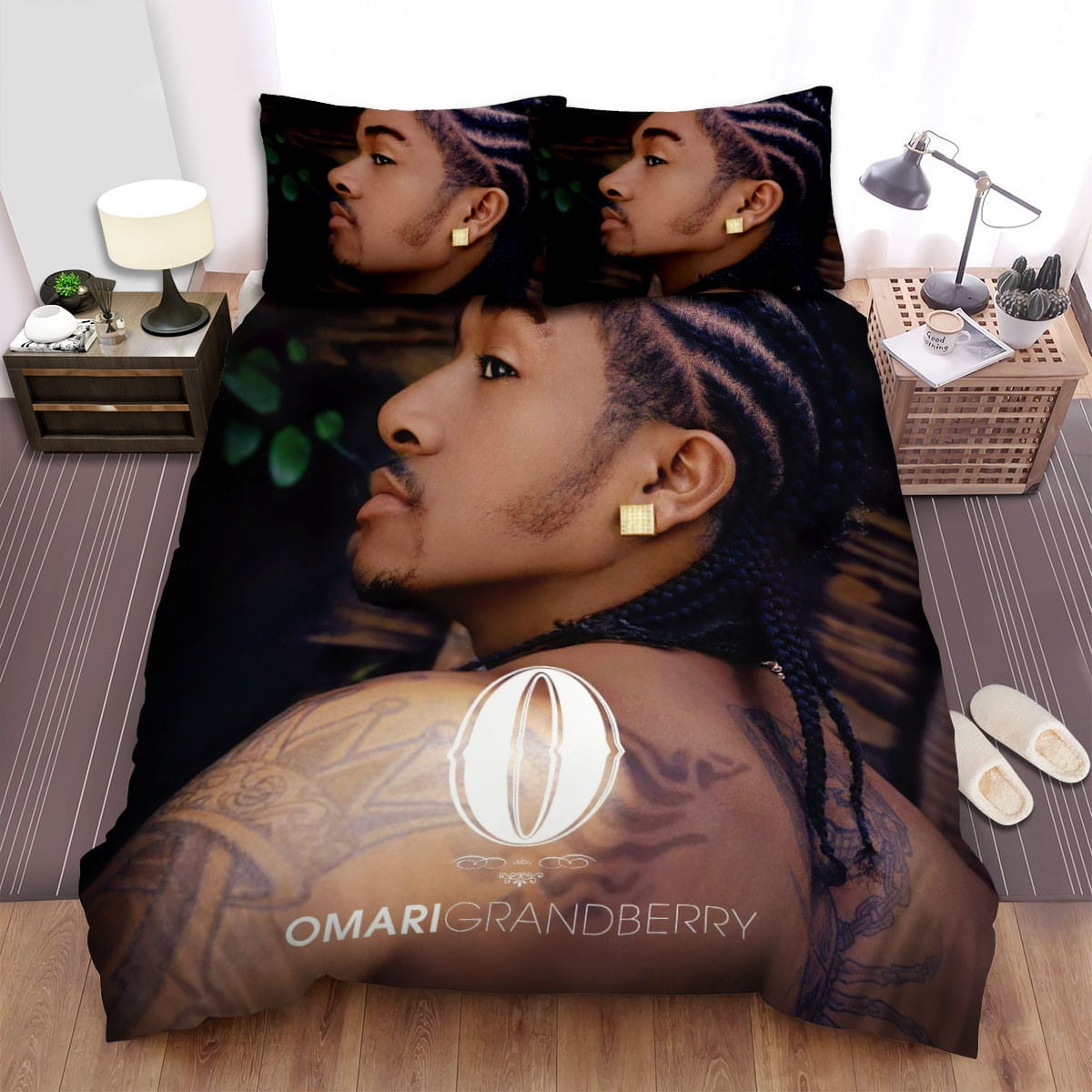 Omarion Cool Photo Bedding Set, Gift For Christmas, Birthday, Thanksgiving