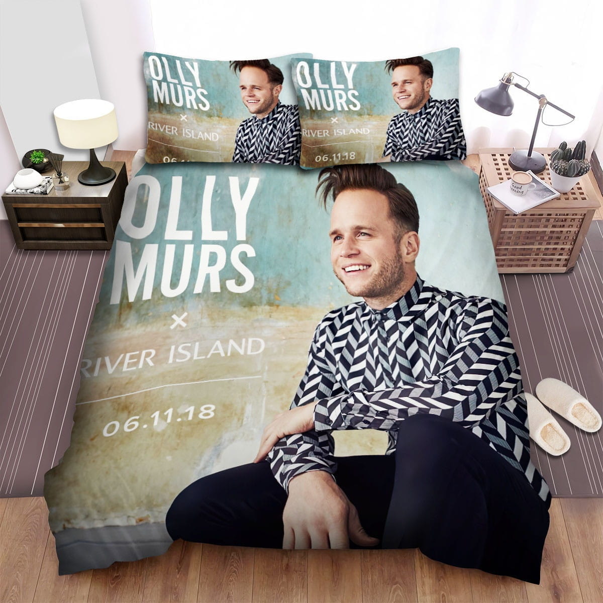 Olly Murs Poster Bedding Sets Duvet Cover, Flatsheet, Pillowcases Perfect Gift For Fans