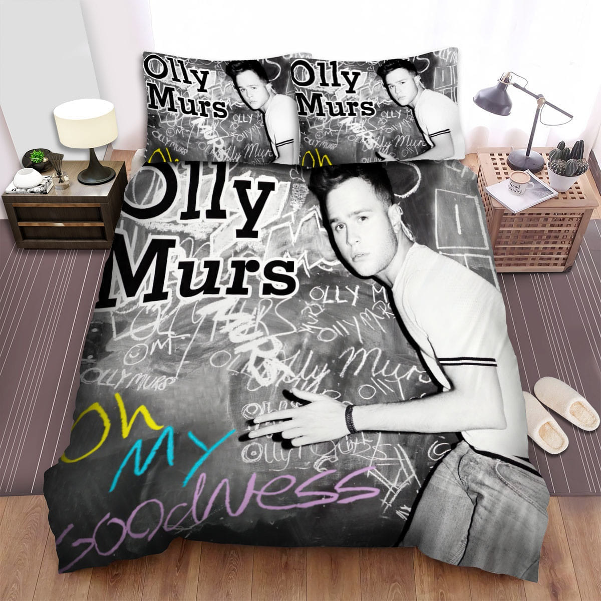 Olly Murs Oh My Godness Bedding Sets, Flatsheet Gift For Christmas, Thanksgiving, Halloween