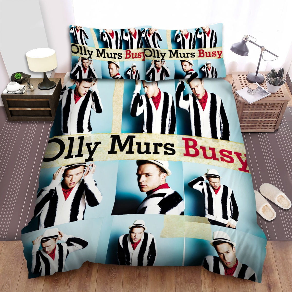 Olly Murs Busy Decorative Bedding Sets with Duvet Cover, Flatsheet, Pillowcases