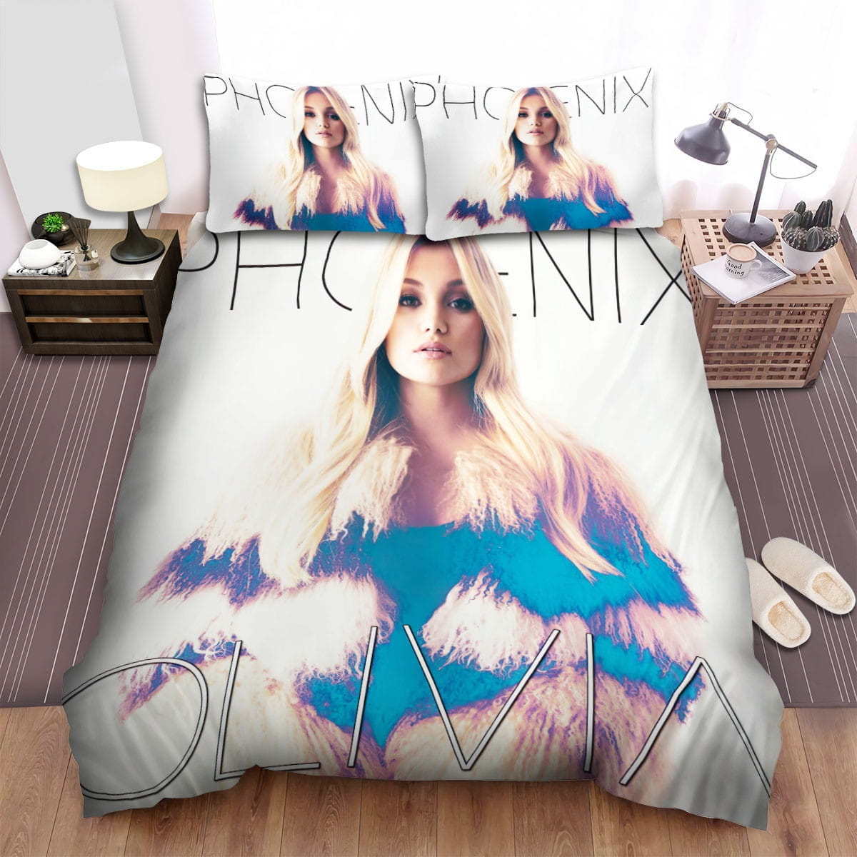 Olivia Holt Phoenix Decorative Bedding Sets with Duvet Cover, Flatsheet, Pillowcases