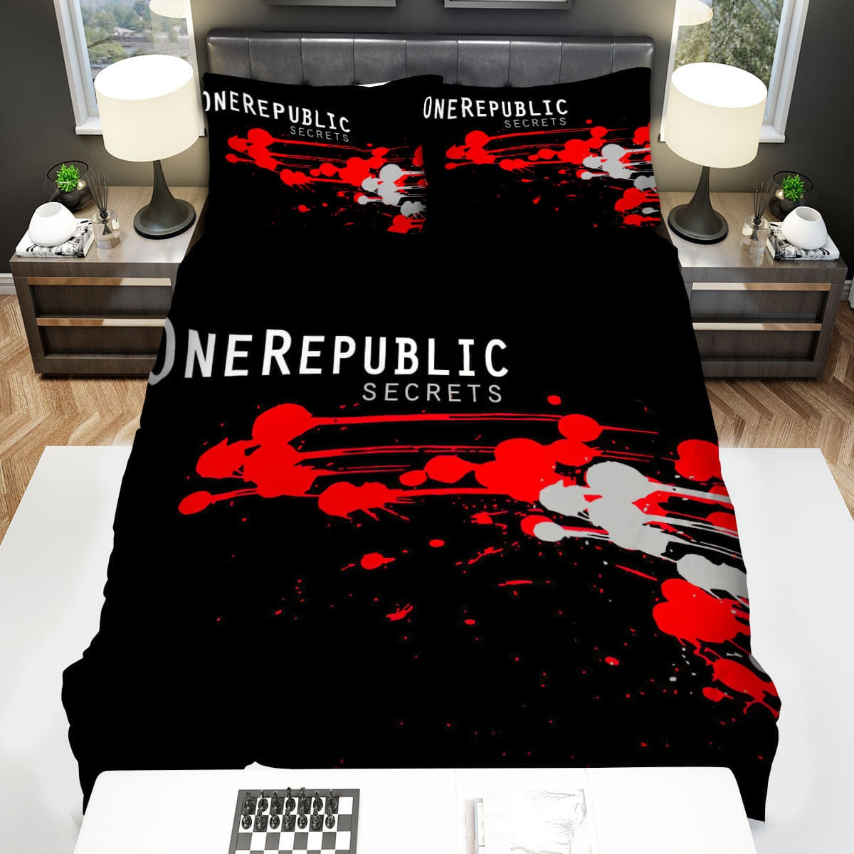 One Republic Secrets Decorative Bedding Sets with Duvet Cover, Flatsheet, Pillowcases