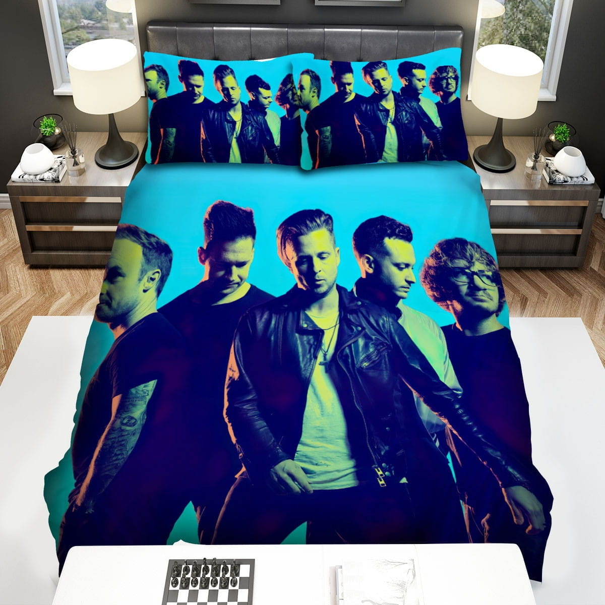 One Republic Photo Bedding Sets, Flatsheet Gift For Christmas, Thanksgiving, Halloween